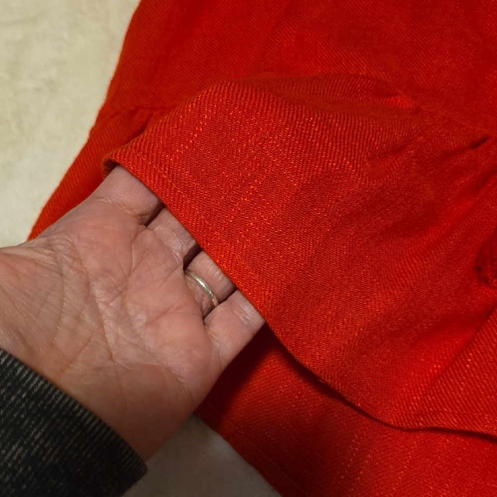 Umgee Bright Red Ruffled Blouse - Picture 2 of 5